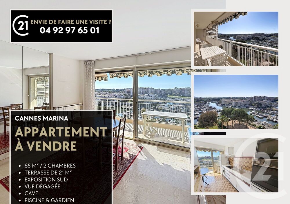 EXCLUSIVITE - CANNES MARINA: Situé en étage d'un immeubl....