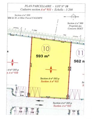  Terrain � vendre 593 m�
