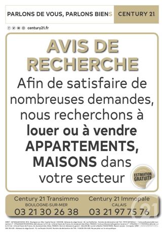  Appartement à louer 3 pièces 60 m²