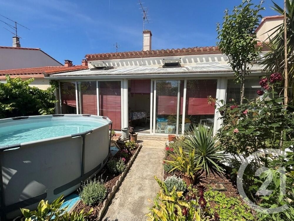 CABESTANY - PLAIN PIED - T3 - GARAGE - JARDIN - VERANDA<....