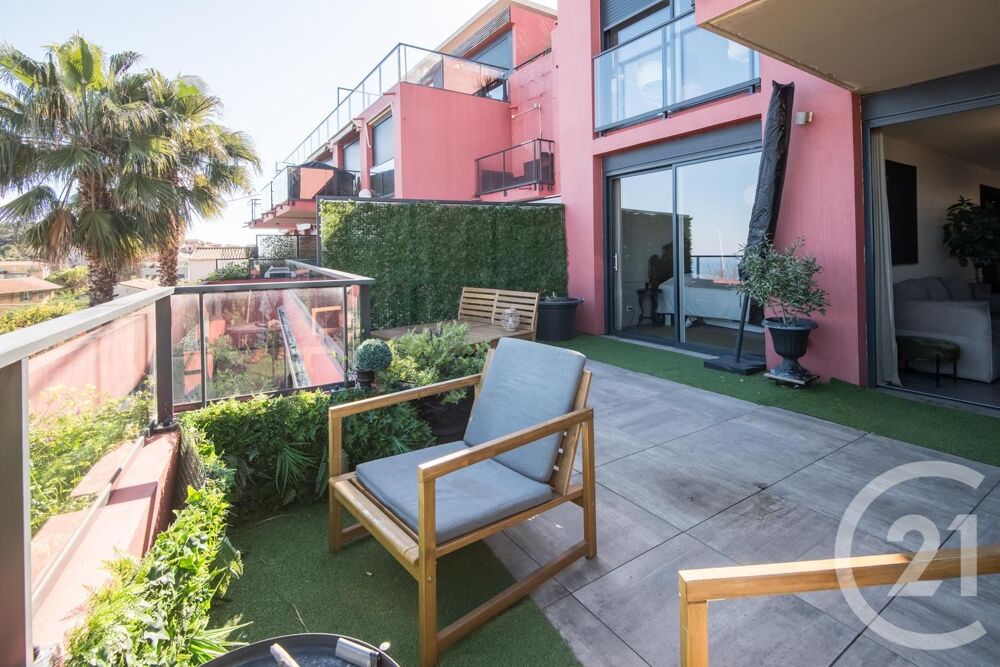 Superbe grand 2 pièces, La Turbie, avec terrasse vue mer....