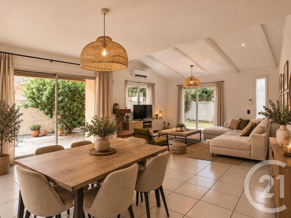 Jolie villa 3 faces avec jardin et cuisine d'été Perpig....
