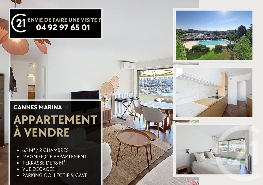 vente Appartement - 3 pièce(s) - 65 m² Mandelieu-la-Napoule (06210)