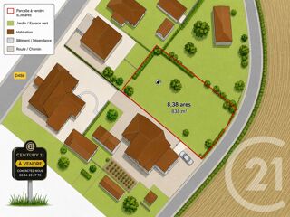  Terrain à vendre 838 m²