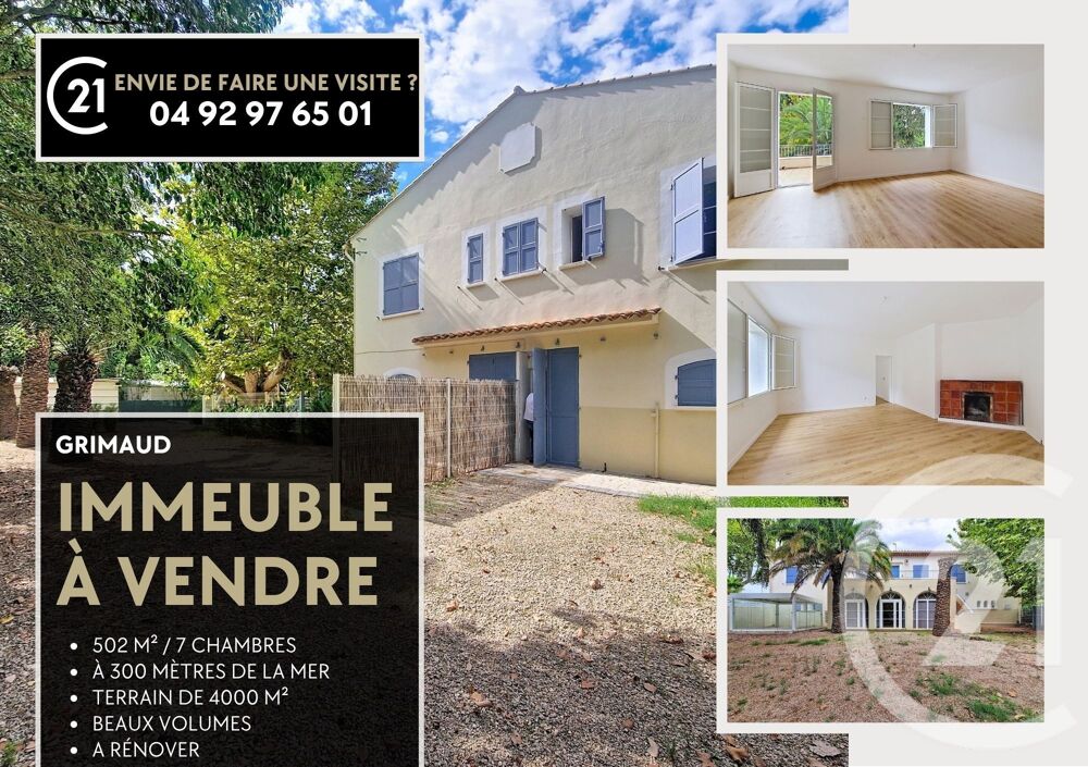 vente Maison - 15 + pièce(s) - 520 m² Grimaud (83310)