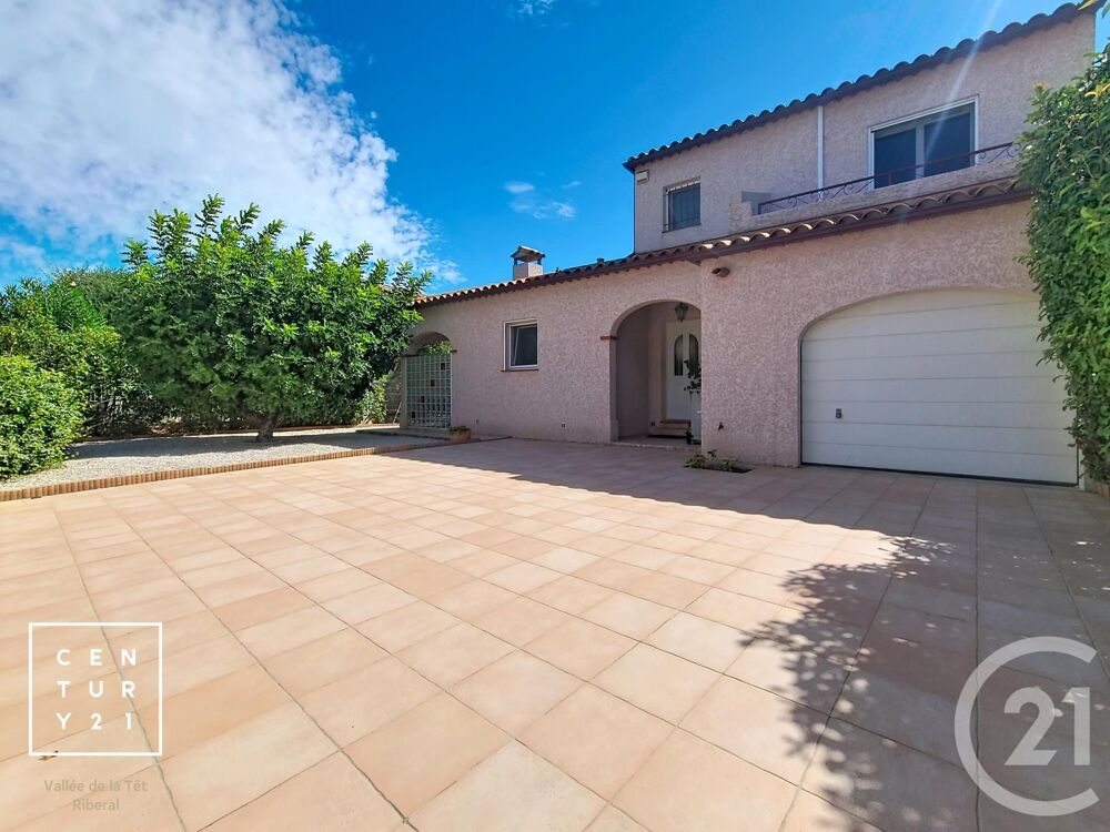 Au c½ur de Toulouges, cette villa trois faces de 135m² v....