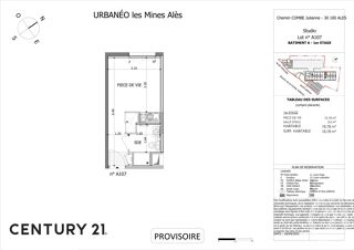  Appartement � vendre 1 pi�ce 18 m�