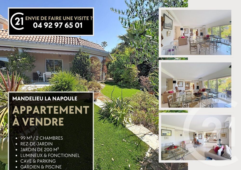 Écrin de verdure 3 pièces de 99m² Rez-de-jardin 200 m²....