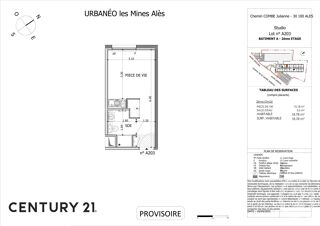  Appartement � vendre 1 pi�ce 18 m�