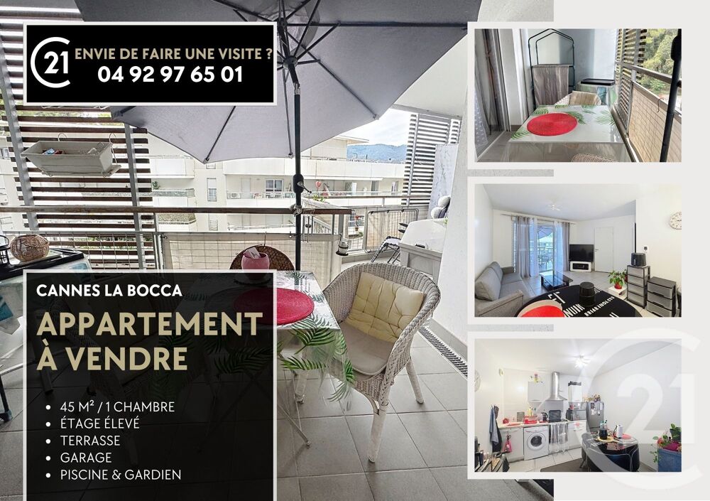 vente Appartement - 2 pièce(s) - 44 m² Cannes La Bocca (06150)