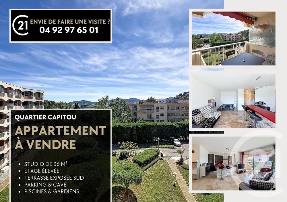 vente Appartement - 1 pièce(s) - 36 m² Mandelieu-la-Napoule (06210)