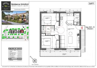  Appartement � vendre 3 pi�ces 59 m�