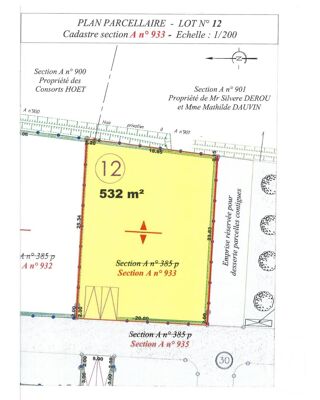  Terrain � vendre 532 m�
