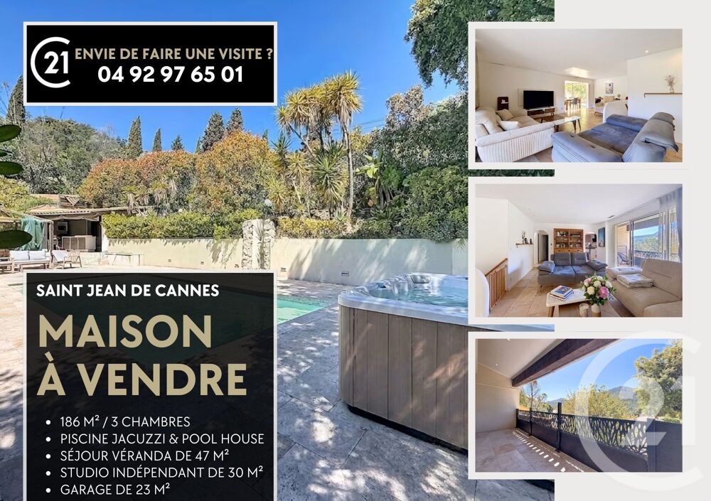 vente Maison - 5 pièce(s) - 186 m² Mandelieu-la-Napoule (06210)