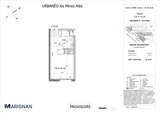  Appartement � vendre 1 pi�ce 18 m�