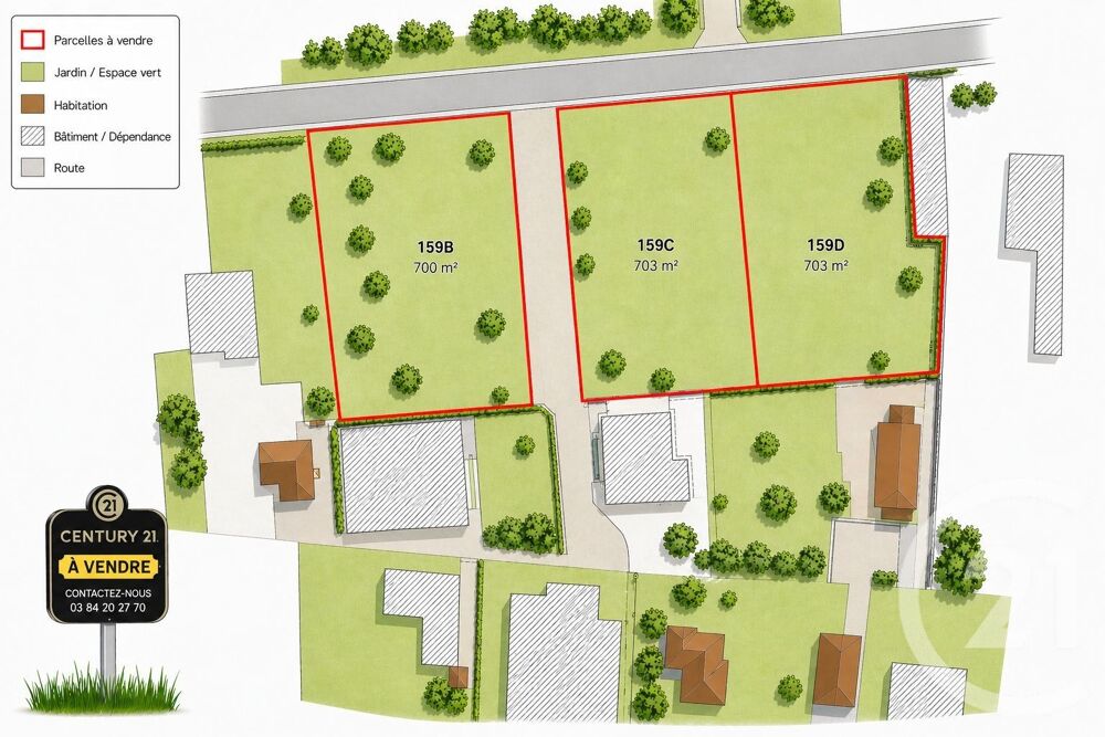 vente Terrain - 700 m² Luxeuil-les-Bains (70300)