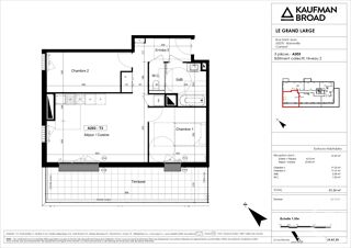  Appartement � vendre 3 pi�ces 61 m�