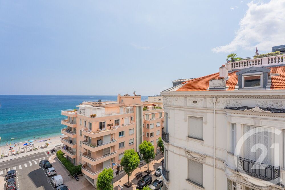 MENTON - EN DERNIER ÉTAGE D'UN PALAIS BELLE ÉPOQUE VUE ....