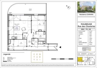  Appartement � vendre 3 pi�ces 67 m�