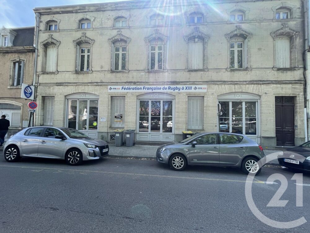 CARCASSONNE. Bureau à louer de 150m² + cave en sous-....