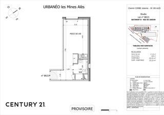  Appartement � vendre 1 pi�ce 25 m�