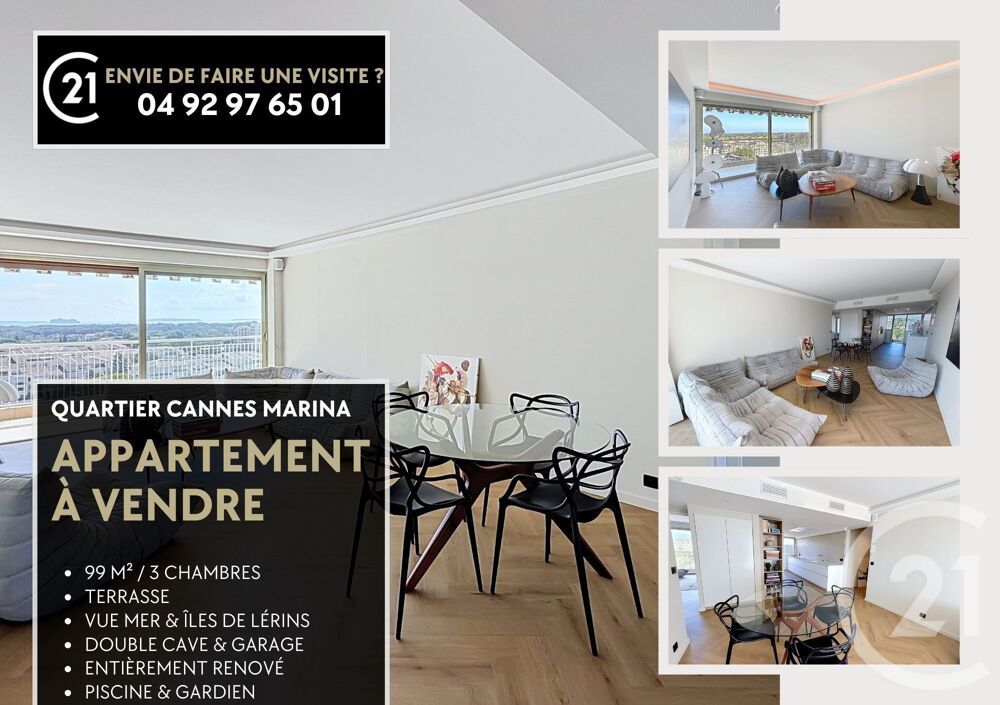 vente Appartement - 4 pièce(s) - 94 m² Mandelieu-la-Napoule (06210)