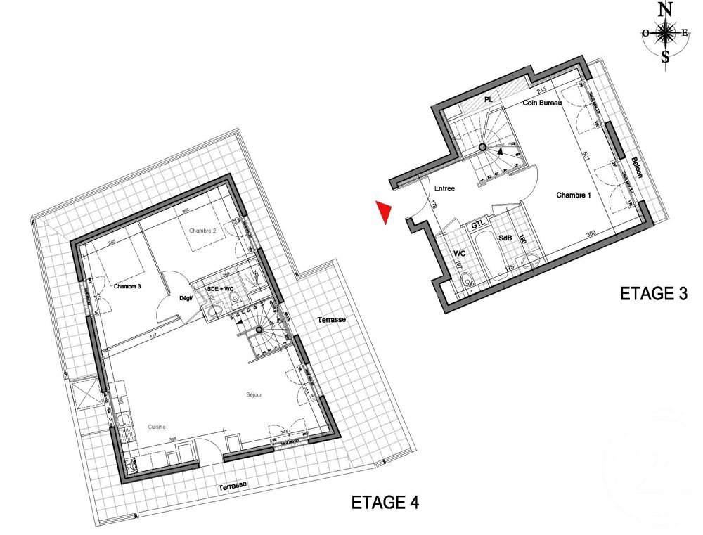 vente Appartement - 4 pièce(s) - 88 m² Thiais (94320)