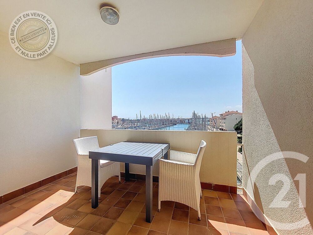 A VENDRE SUR PORT LEUCATE Un charmant apparteme....