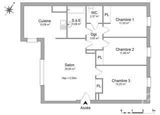 vente Appartement - 4 pièce(s) - 84 m² La Tronche (38700)