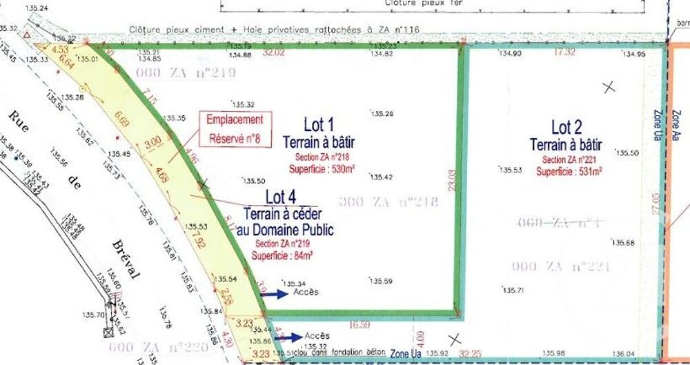 vente Terrain - 531 m² Jeufosse (78270)