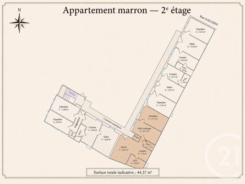 vente Appartement - 3 pièce(s) - 44 m² Beaulieu-sur-Mer (06310)