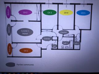  Colocation � louer 6 pi�ces 97 m�