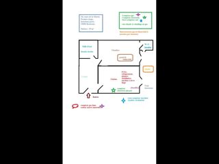  Colocation � louer 2 pi�ces 35 m�