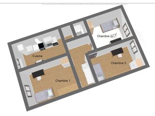  Colocation � louer 3 pi�ces 56 m�