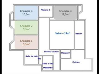  Colocation � louer 5 pi�ces 97 m�