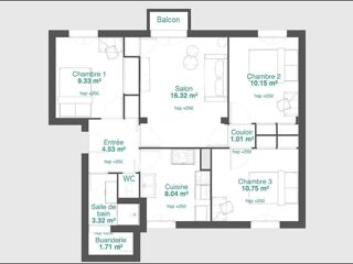  Colocation � louer 4 pi�ces 68 m�