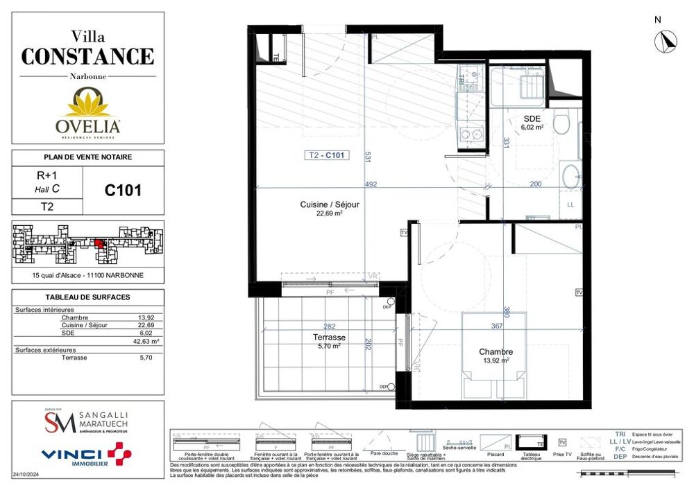 Vente Appartement Beau T2 neuf avec terrasse Narbonne