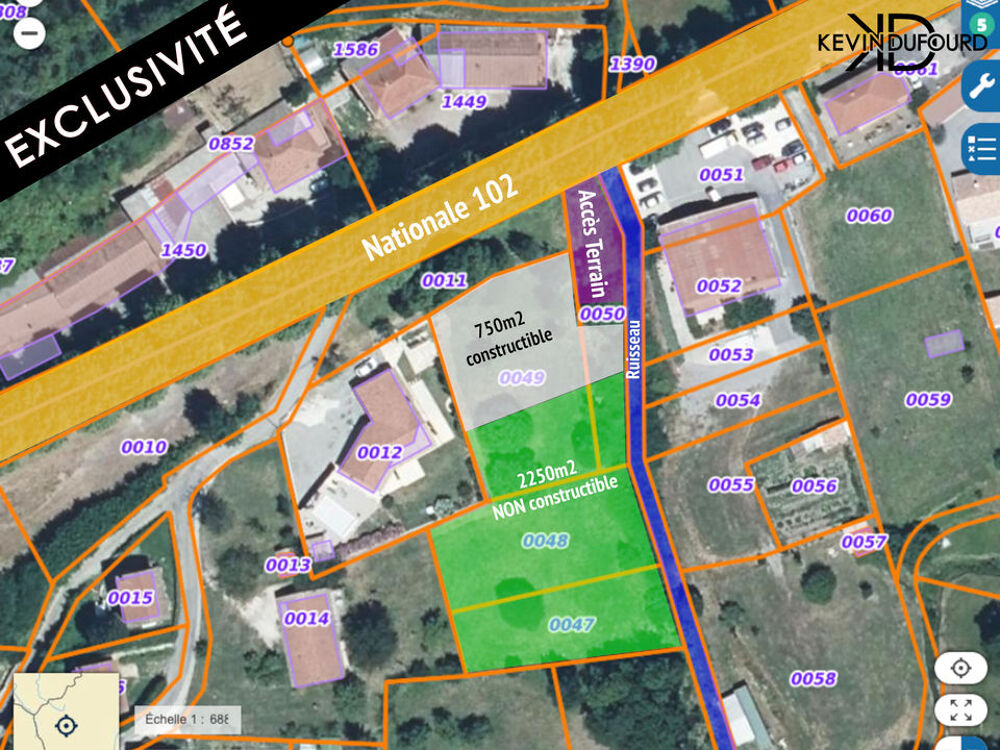 Vente Terrain TERRAIN A BATIR 3.000m² à THUEYTS Thueyts