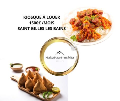 Kiosque à louer à Saint Gilles les Bains 'Idéal samoussa, 1500 97434 Saint gilles les bains