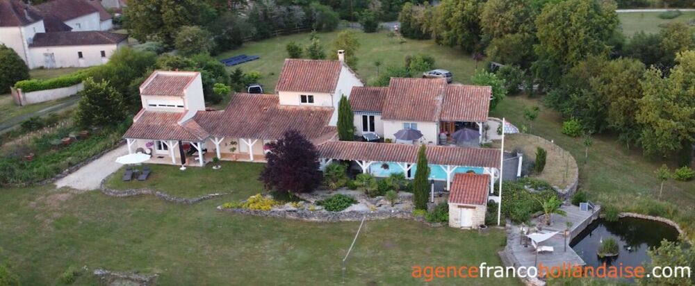 Villa de plain-pied, gîte, piscine et 4,2 ha
