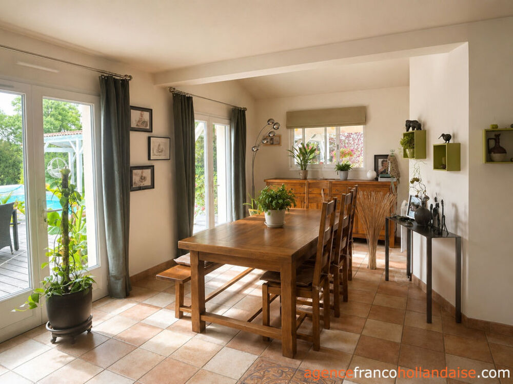 Vente Maison Villa de plain-pied, gîte, piscine et 4,2 ha Brouchaud