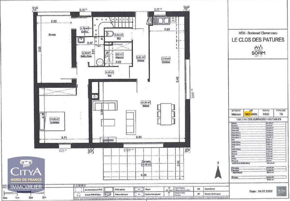 Location Maison Maison HEM jardin et garage Hem