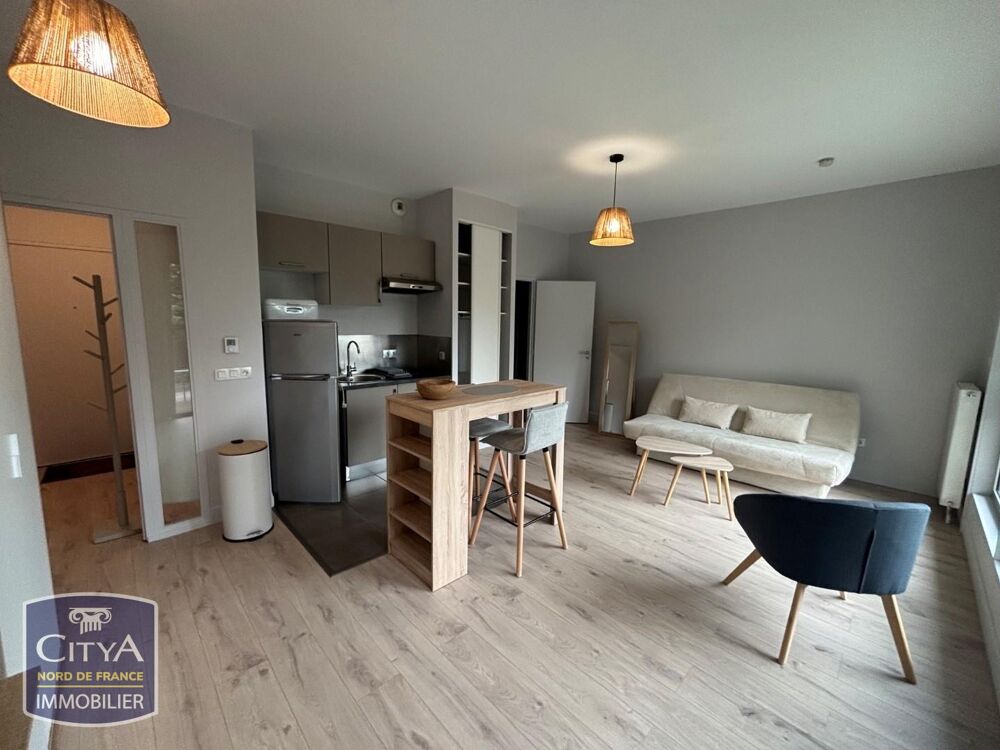 Location Appartement STUDIO MEUBLE PORTE DE VALENCIENNES RESIDENCE RECENTE SECURISEE Lille
