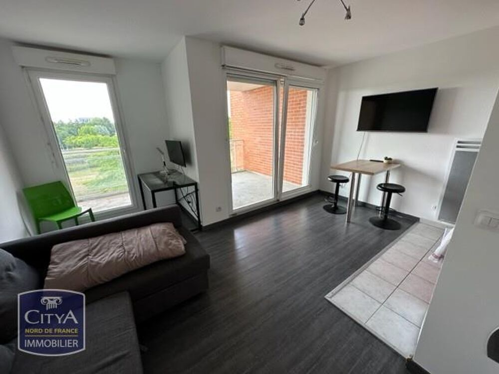 Location Appartement A LOUER - STUDIO MEUBLE - 24M² - BALCON - PARKING Villeneuve-d'ascq
