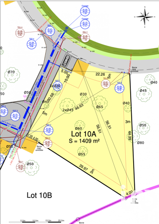  Terrain  vendre 1408 m