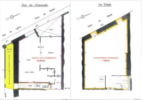   Vente Appartement 1 pi�ce Appartement - 1 pi�ce(s) - 42 m�