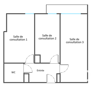  Appartement � vendre 3 pi�ces 46 m�