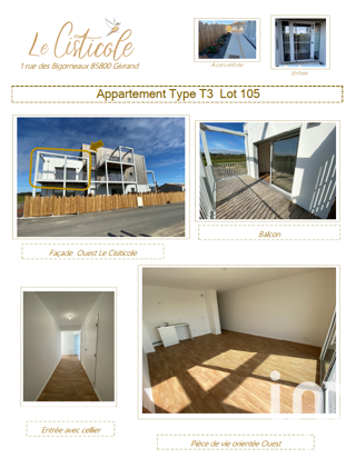  Appartement � louer 3 pi�ces 62 m�