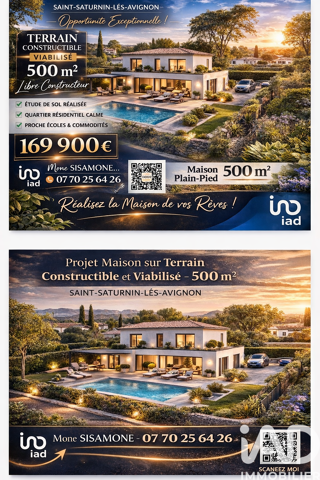  Terrain � vendre 500 m�