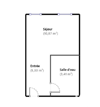  Appartement � vendre 1 pi�ce 20 m�